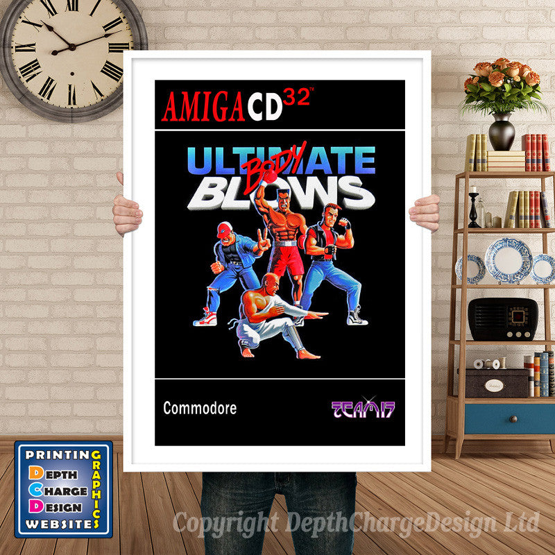 Cd32_Ultimatebodyblows_Eu Atari Inspired Retro Gaming Poster A4 A3 A2 Or A1