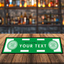 Personalized Celtic Bar Mat - Home Bar Runner