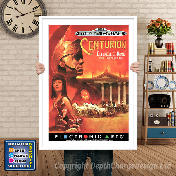 Centurion Defender Of Rome Eu - Sega Megadrive Inspired Retro Gaming Poster
