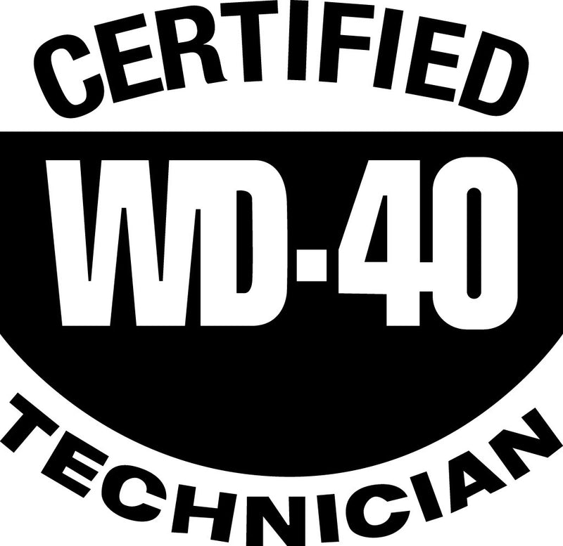 Certified WD40 Technician Bumper Sticker Novelty Vinyl Car Sticker