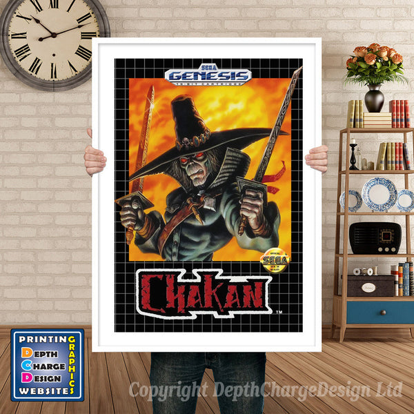 Chakan - Sega Megadrive Inspired Retro Gaming Poster