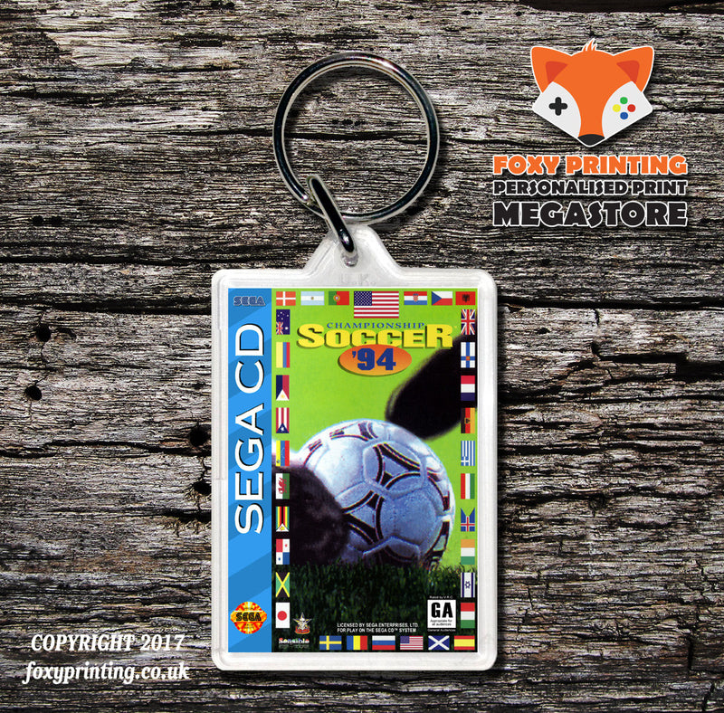 Championship Soccer 94 Game Inspired Retro Gaming Keyring