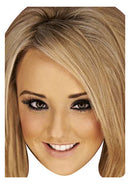 Charlotte Blonde Geordie Shore Celebrity Face Mask Fancy Dress Cardboard Costume Mask