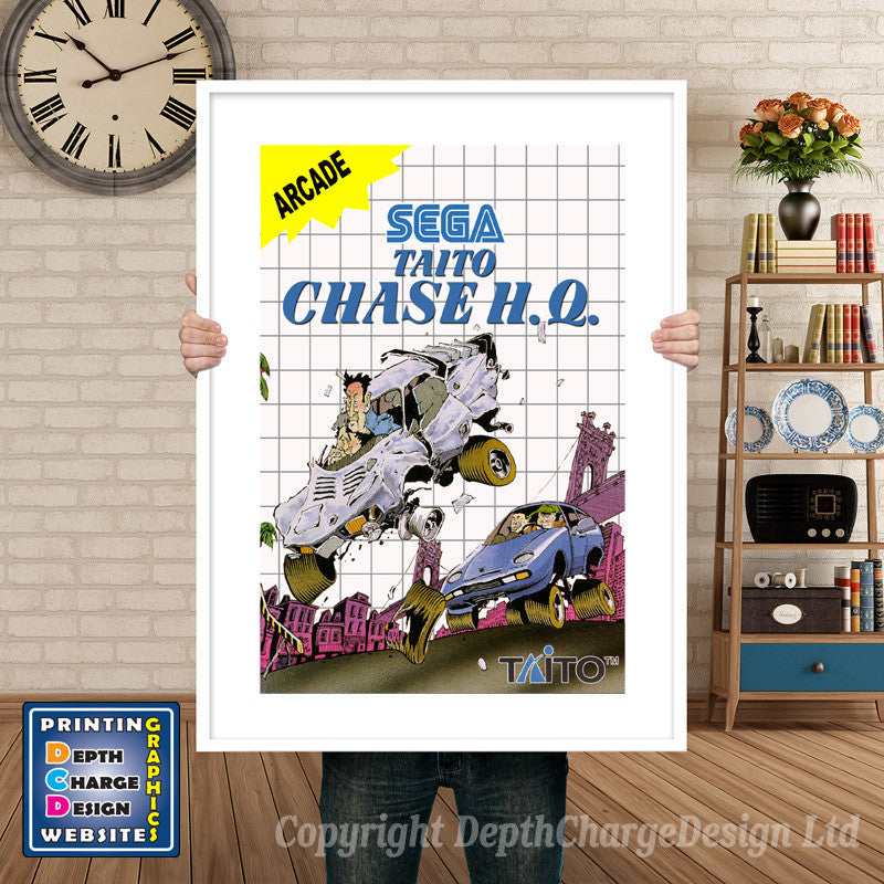 Chase Hq Inspired Retro Gaming Poster A4 A3 A2 Or A1