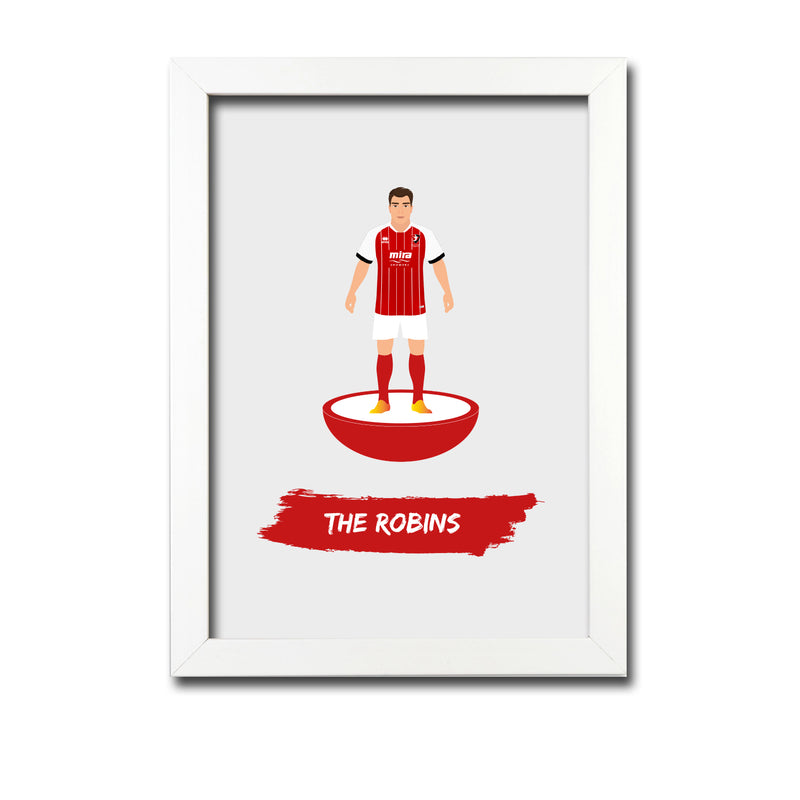 Cheltenham Football Club gift - The Robins - Tiny Men Big Balls Poster