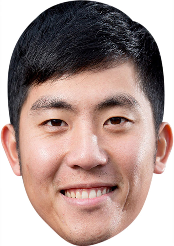 Cheng Tsung Pan GOLF 2018 Celebrity Face Mask Fancy Dress Cardboard Costume Mask
