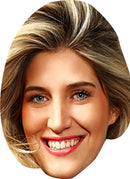 Cheska Made In Chelsea Celebrity Face Mask Fancy Dress Cardboard Costume Mask