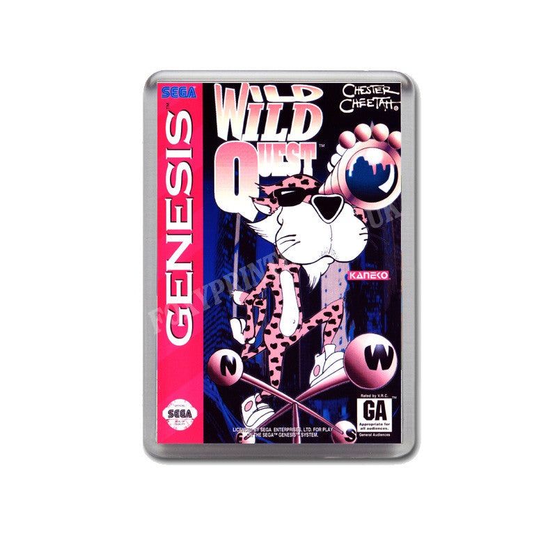 Chester Cheetah Wild Wild Quest Game Style Inspired Sega Megadrive Retro Video Gaming Magnet