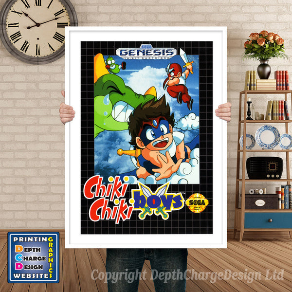 Chikichiki Boys - Sega Megadrive Inspired Retro Gaming Poster