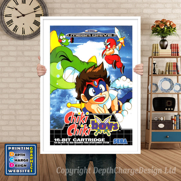 Chikichiki Boys Eu - Sega Megadrive Inspired Retro Gaming Poster