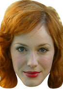 Christina Hendricks Celebrity Face Mask Fancy Dress Cardboard Costume Mask