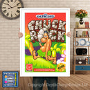 Chuck Rock - Sega Megadrive Inspired Retro Gaming Poster A4 A3 A2 Or A1