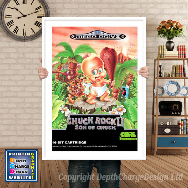 Chuckrock2 Eu - Sega Megadrive Inspired Retro Gaming Poster