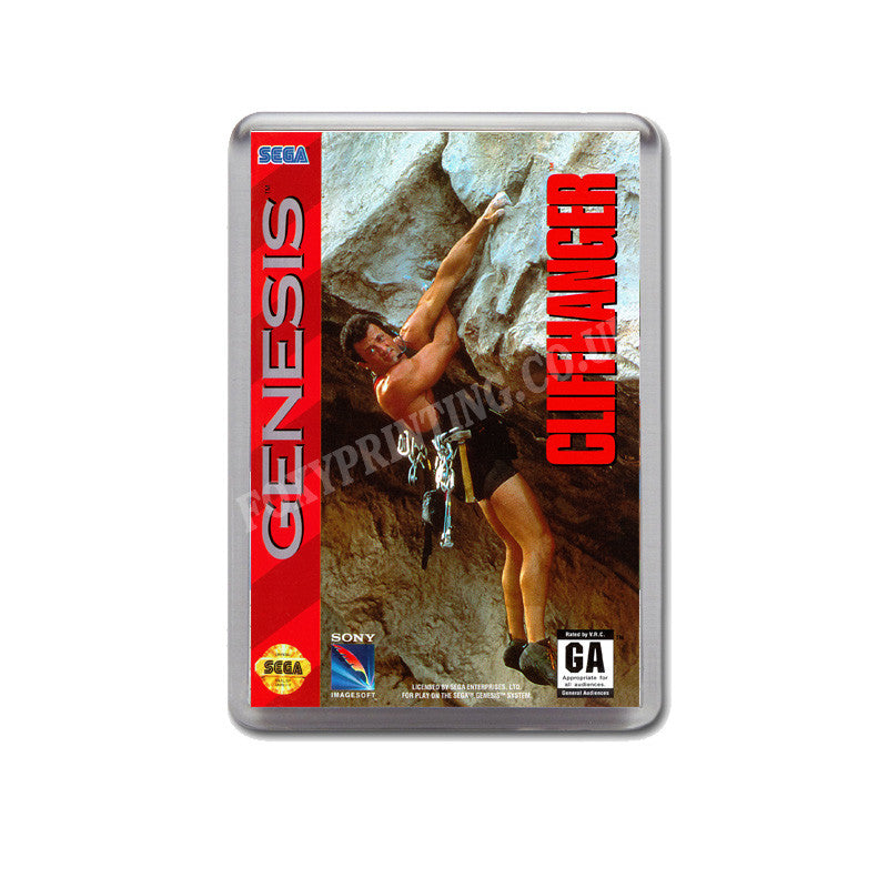 Cliffhanger Game Style Inspired Sega Megadrive Retro Video Gaming Magnet
