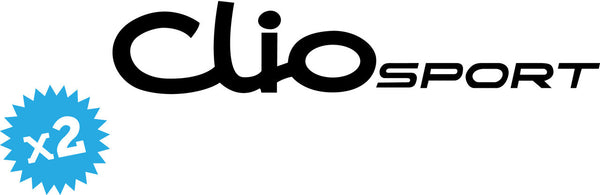 Clio Sport Novelty Vinyl Car Sticker