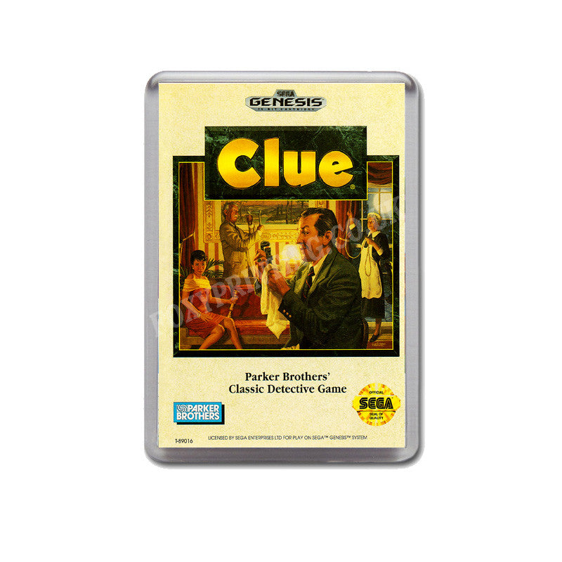 Clue Game Style Inspired Sega Megadrive Retro Video Gaming Magnet