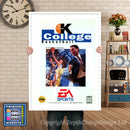 Coach K College Basketball - Sega Megadrive Inspired Retro Gaming Poster A4 A3 A2 Or A1