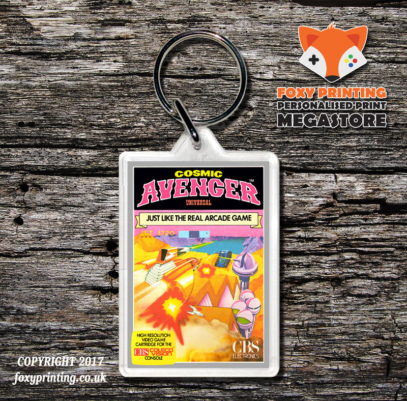 Coleco Cosmic Avenger Eu - Game Inspired Retro Gaming Keyring