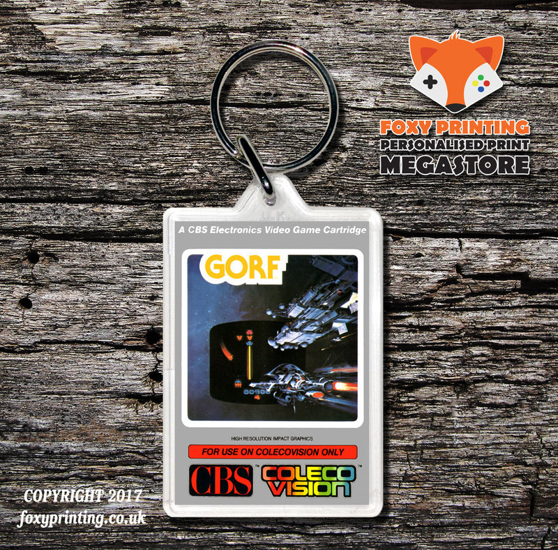 Coleco Gorf Au - Game Inspired Retro Gaming Keyring