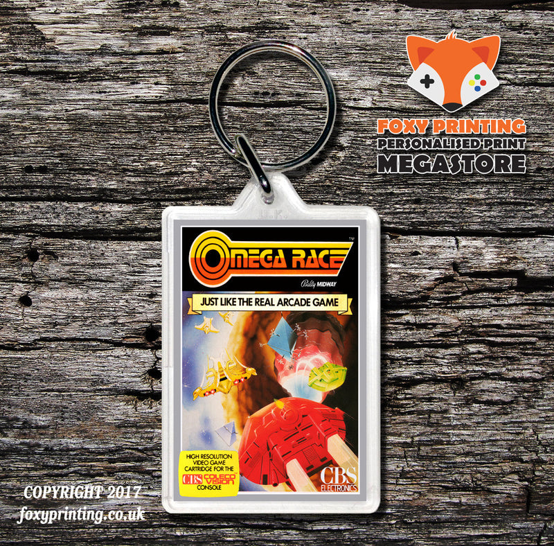 Coleco Omega Race Gb - Game Inspired Retro Gaming Keyring