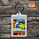 Coleco Smurf Au - Game Inspired Retro Gaming Keyring