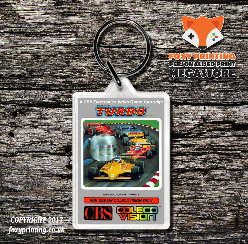 Coleco Turbo None - Game Inspired Retro Gaming Keyring