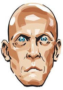Pierluigi Collina Cartoon FOOTBALL 2018 Celebrity Face Mask Fancy Dress Cardboard Costume Mask