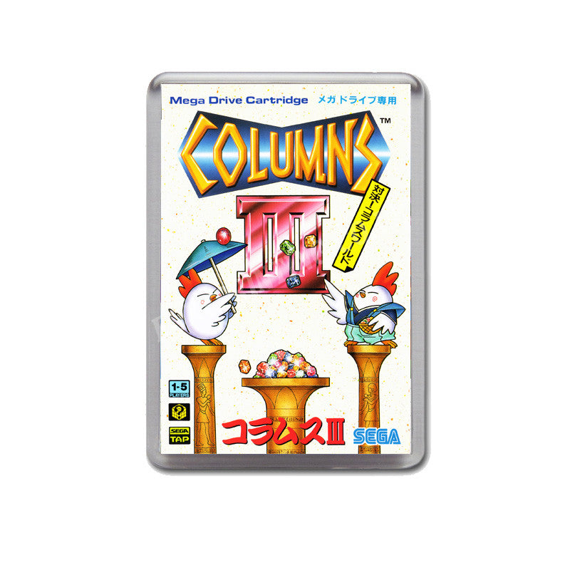 Columns3 Jp Game Style Inspired Sega Megadrive Retro Video Gaming Magnet