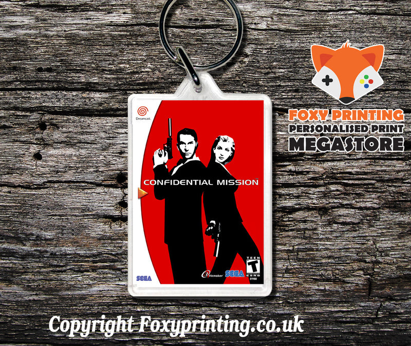 Confidentialmission - Sega Dreamcast Game Keyring