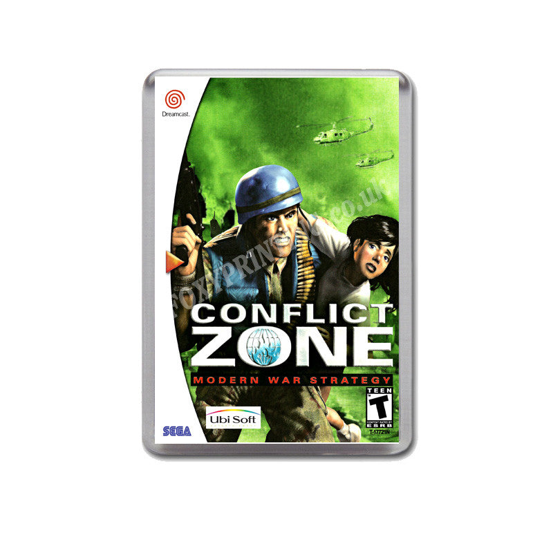 Conflict Zone Sega Dreamcast Style Inspired Retro Game Magnet