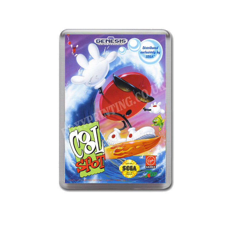 Cool Spot Game Style Inspired Sega Megadrive Retro Video Gaming Magnet