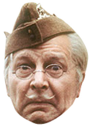 Corporal Jones Celebrity Face Mask Fancy Dress Cardboard Costume Mask