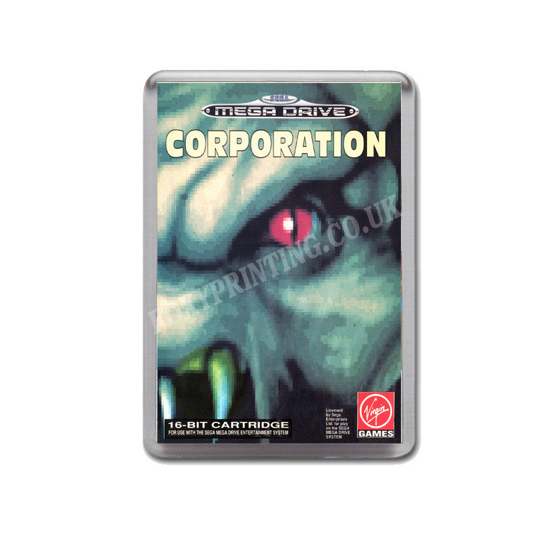 Corporation Eu Game Style Inspired Sega Megadrive Retro Video Gaming Magnet