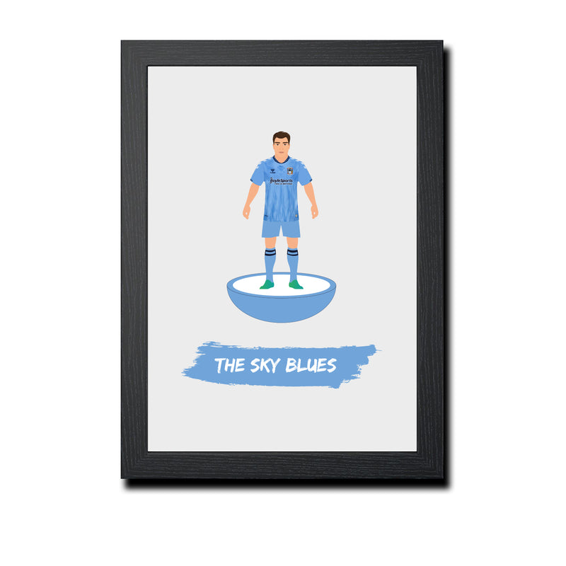 Coventry Football Club gift - The Sky Blues - Tiny Men Big Balls Poster