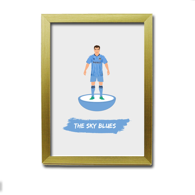 Coventry Football Club gift - The Sky Blues - Tiny Men Big Balls Poster