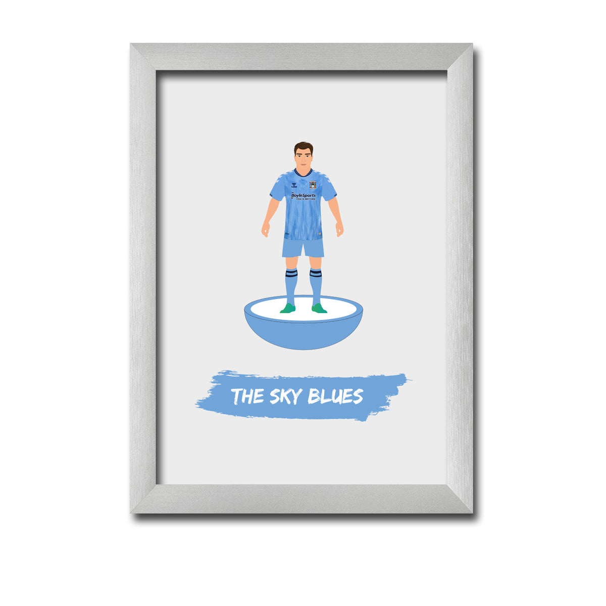 Coventry Football Club gift - The Sky Blues - Tiny Men Big Balls Poster