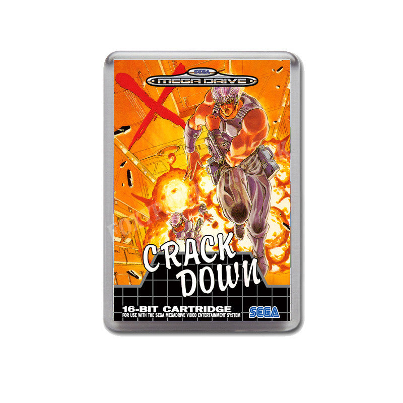 Crackdown 2 Eu Game Style Inspired Sega Megadrive Retro Video Gaming Magnet