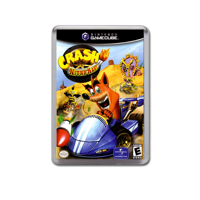 Crash Nitro Kart Style Inspired Game Gamecube Retro Video Gaming Magnet