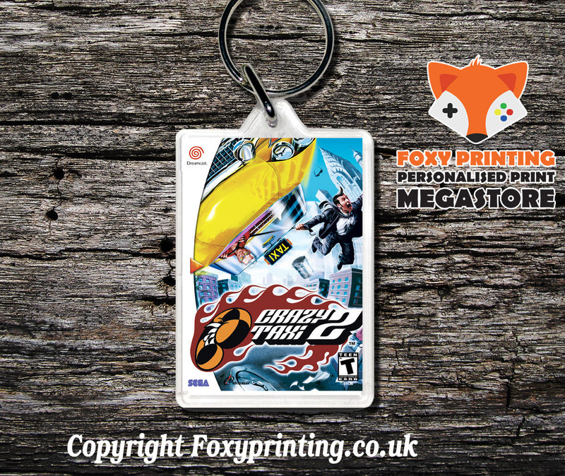 Craxytaxi2 3 - Sega Dreamcast Game Keyring