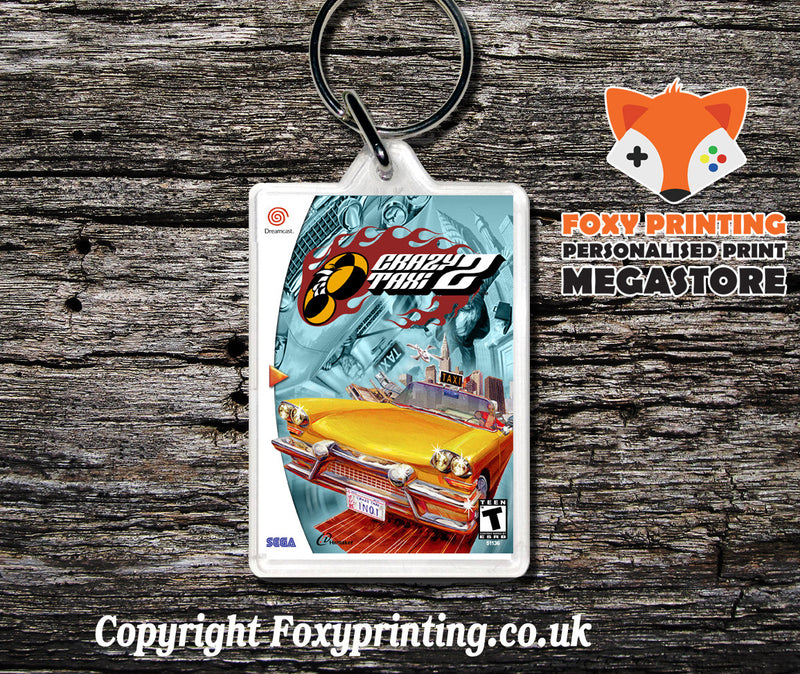 Craxytaxi2 4 - Sega Dreamcast Game Keyring