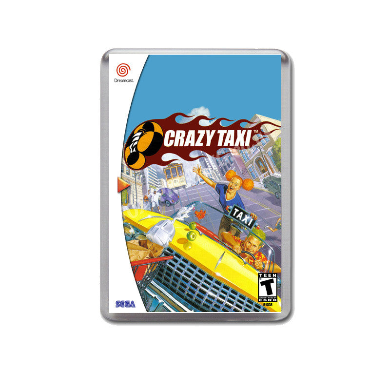 Craxy Taxi 2 Sega Dreamcast Style Inspired Retro Game Magnet