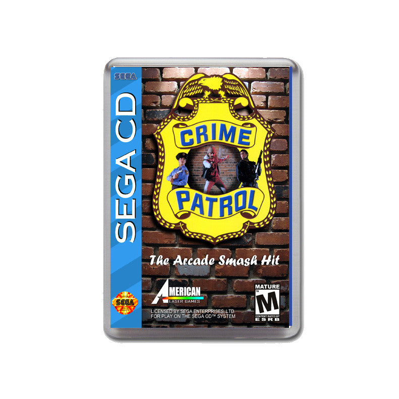 Crime Patrol Sega Mega CD Game Inspired Retro Gaming Magnet
