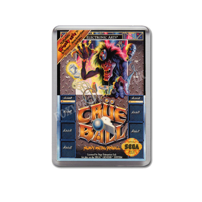 Crueball Game Style Inspired Sega Megadrive Retro Video Gaming Magnet