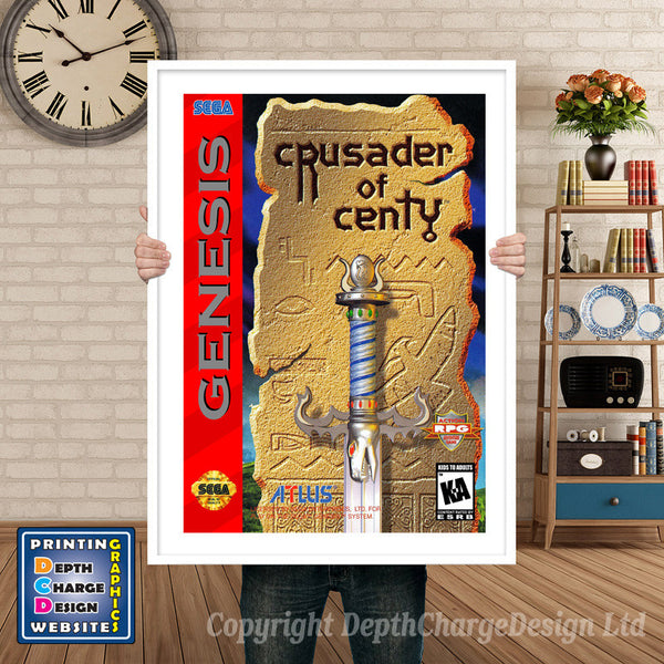Crusader Of Centy - Sega Megadrive Inspired Retro Gaming Poster