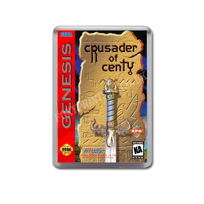 Crusader Of Centy Game Style Inspired Sega Megadrive Retro Video Gaming Magnet