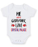 Me and My Godfather Love crystal palace Personalised FOOTBALL TEAM Baby Grow