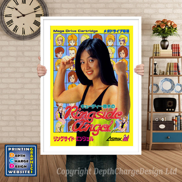Cuties Uzukinoringsideangel Jp - Sega Megadrive Inspired Retro Gaming Poster