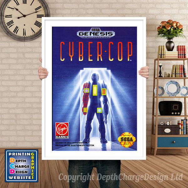 Cyber Cop - Sega Megadrive Inspired Retro Gaming Poster