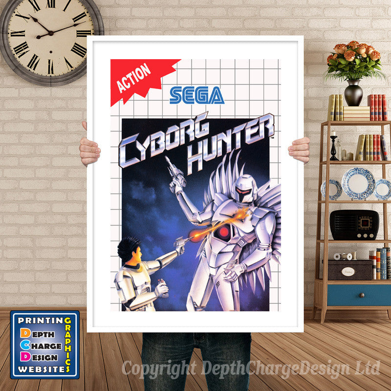 Cyborghunter_Eu Inspired Retro Gaming Poster A4 A3 A2 Or A1