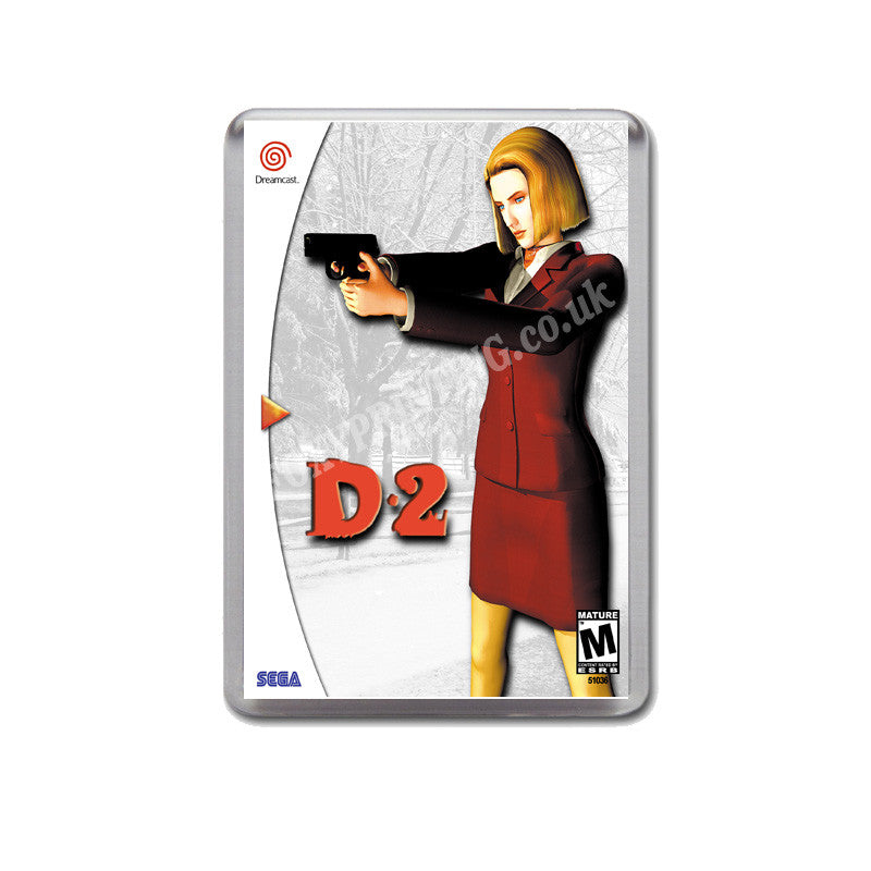 D2 Sega Dreamcast Style Inspired Retro Game Magnet